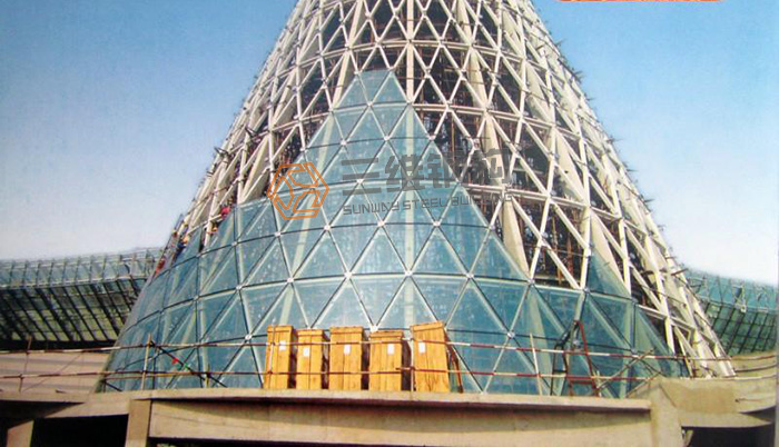 山東三維鋼結構工程現場