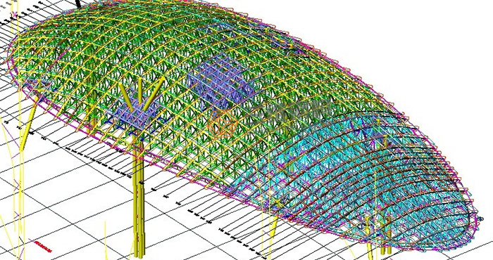 山東三維鋼結構廠房預算圖紙
