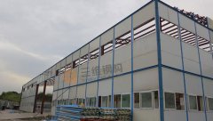 聊城公安機床系統輕鋼結構廠房造價工程