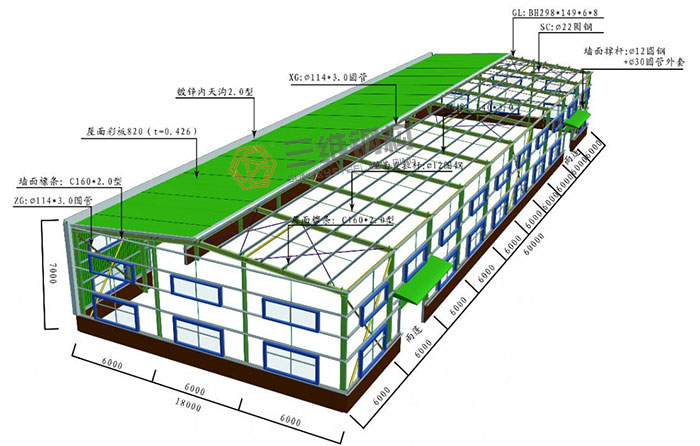 山東三維低碳建筑之鋼結構工程