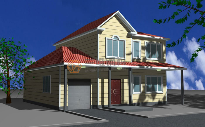 山東三維輕鋼結構房屋案例