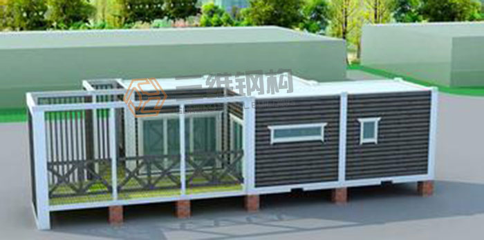 山東三維鋼結構公司集裝箱式活動房圖集
