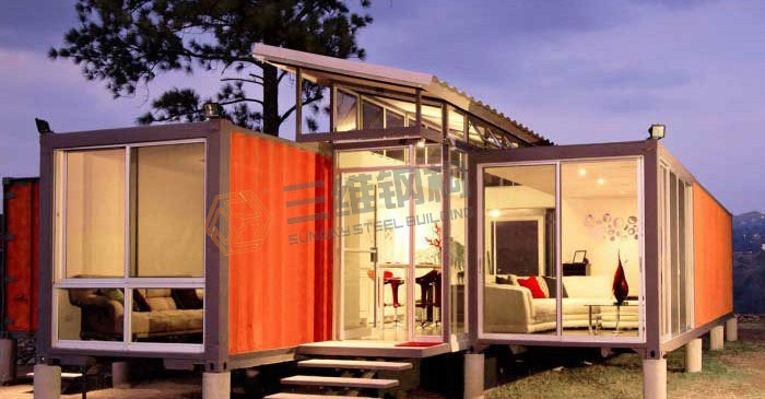 山東三維鋼結構公司集裝箱式活動房