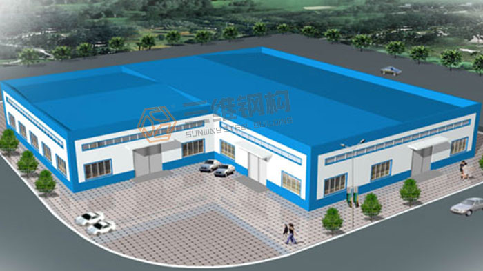 山東三維鋼結構股份有限公司輕鋼結構廠房圖