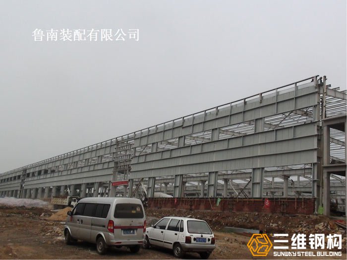 鋼結構廠房現場施工建造