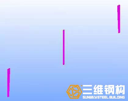 安裝第一排鋼柱